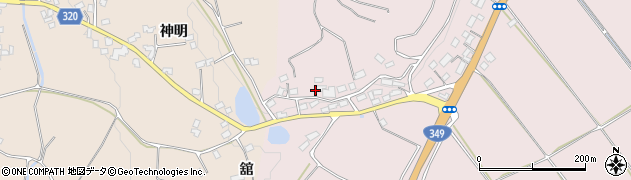 福島県伊達市梁川町五十沢（八森）周辺の地図