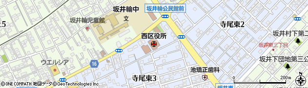 新潟県新潟市西区周辺の地図