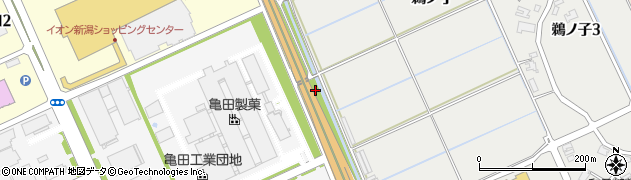 亀田バイパス周辺の地図