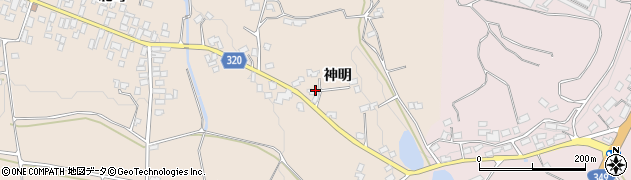 福島県伊達市梁川町東大枝神明前周辺の地図