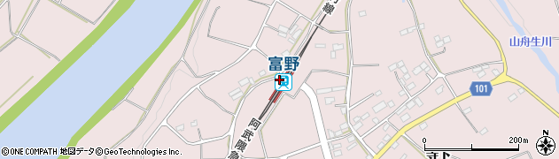 富野駅周辺の地図