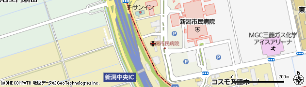 新潟県新潟市中央区湖南周辺の地図
