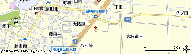 福島県国見町（伊達郡）藤田周辺の地図