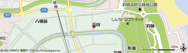 福島県新地町（相馬郡）小川（浜田）周辺の地図