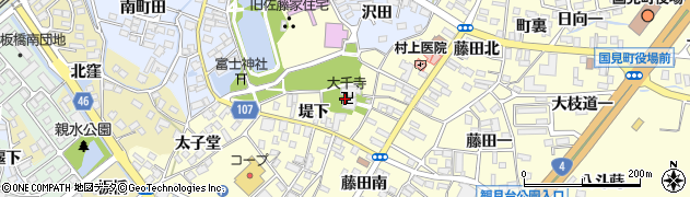 大千寺周辺の地図