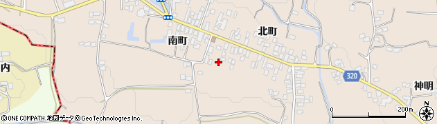 福島県伊達市梁川町東大枝（南町）周辺の地図