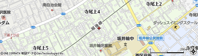 新潟県新潟市西区寺尾上周辺の地図