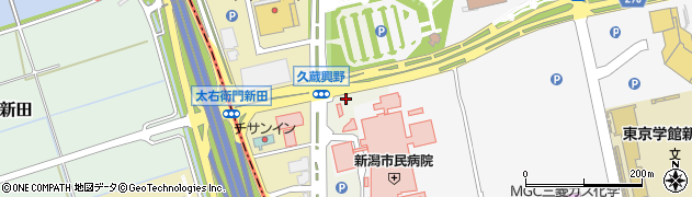 新潟県新潟市中央区久蔵興野周辺の地図
