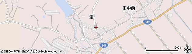 福島県伊達市梁川町五十沢（峯）周辺の地図