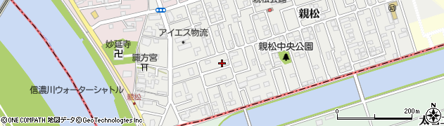 新潟県新潟市中央区親松周辺の地図
