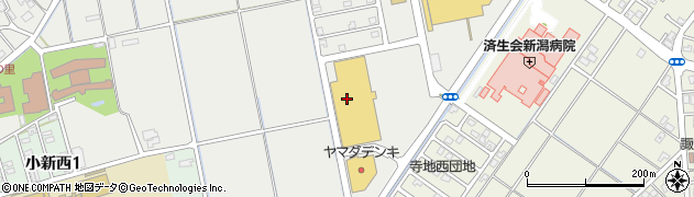 ホームセンタームサシ新潟西店周辺の地図
