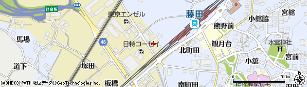 福島県国見町（伊達郡）小坂（笹ノ口）周辺の地図