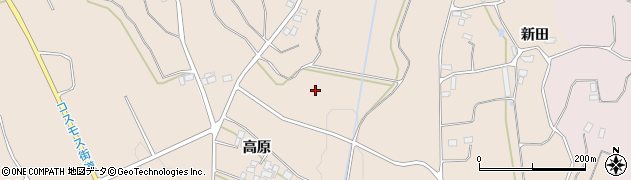 福島県伊達市梁川町東大枝（石仏）周辺の地図
