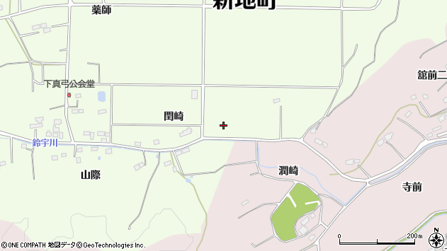 〒979-2707 福島県相馬郡新地町真弓の地図
