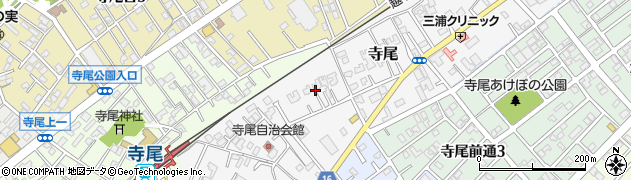 新潟県新潟市西区寺尾周辺の地図