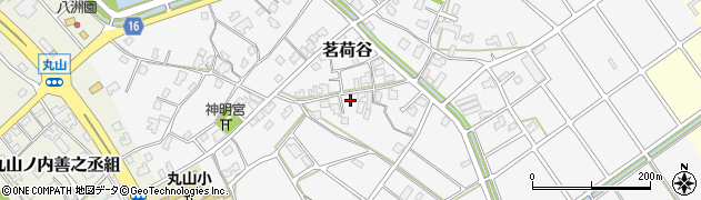 新潟県新潟市江南区茗荷谷周辺の地図