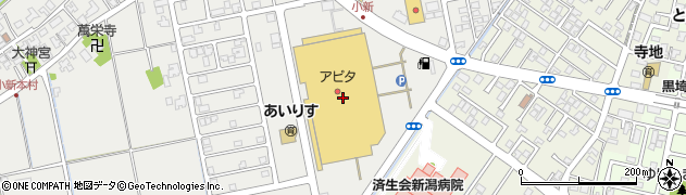 アバン・ミディアピタ　新潟西店周辺の地図