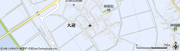 新潟県新潟市北区大迎周辺の地図