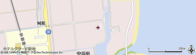 福島県新地町（相馬郡）谷地小屋（中浜田）周辺の地図