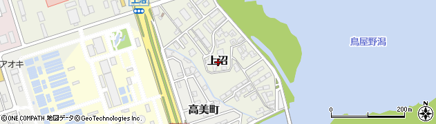 新潟県新潟市中央区上沼周辺の地図
