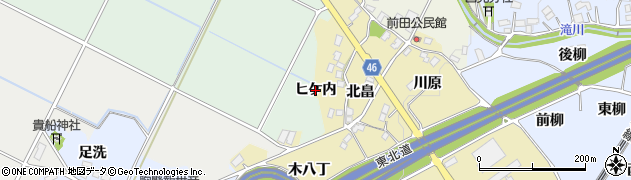 福島県国見町（伊達郡）小坂（ヒケ内）周辺の地図