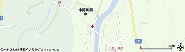 山形県米沢市小野川町2628周辺の地図