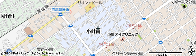 新潟県新潟市西区小針南周辺の地図