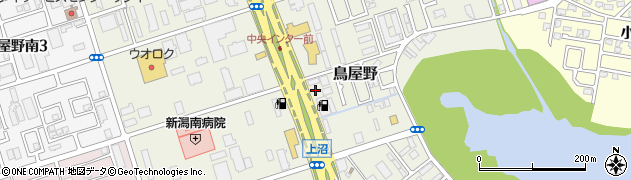 新潟県新潟市中央区鳥屋野周辺の地図