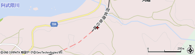 福島県伊達市梁川町舟生（上越）周辺の地図