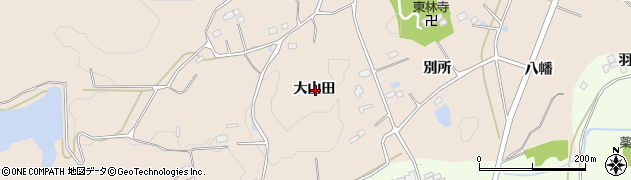 福島県相馬郡新地町福田大山田周辺の地図