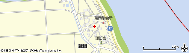 新潟県新潟市江南区蔵岡周辺の地図