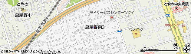 新潟県新潟市中央区鳥屋野南3丁目周辺の地図