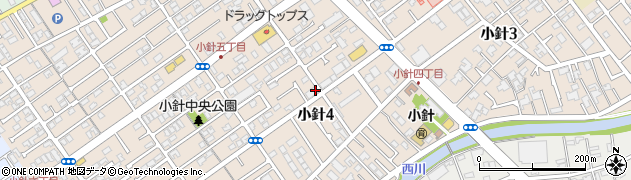 新潟県新潟市西区小針周辺の地図