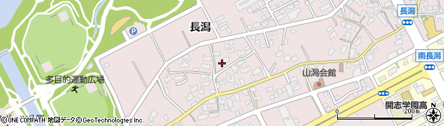 新潟県新潟市中央区長潟周辺の地図