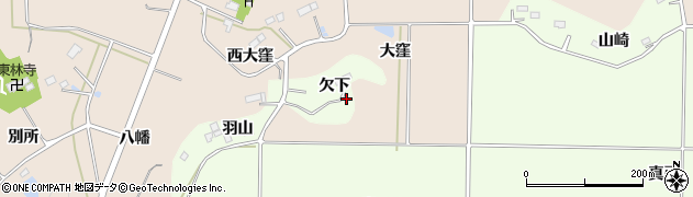 福島県新地町（相馬郡）真弓（欠下）周辺の地図