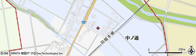 新潟県阿賀野市中ノ通250周辺の地図