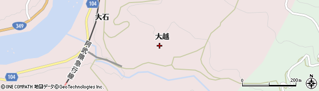 福島県伊達市梁川町舟生大越周辺の地図