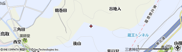 福島県国見町（伊達郡）山崎（峯三）周辺の地図