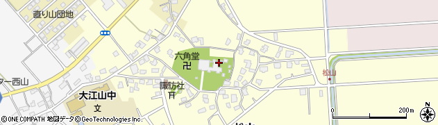新潟県新潟市江南区松山周辺の地図