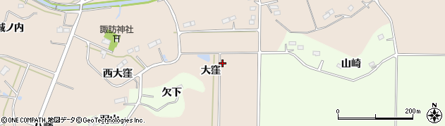福島県新地町（相馬郡）福田（大窪）周辺の地図