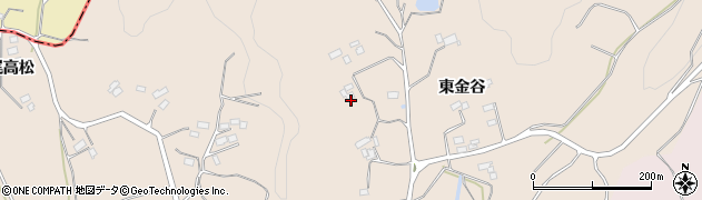 福島県伊達市梁川町東大枝西金谷周辺の地図