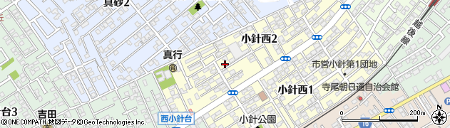 新潟県新潟市西区小針西2丁目周辺の地図