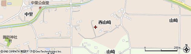 福島県新地町（相馬郡）福田（西山崎）周辺の地図