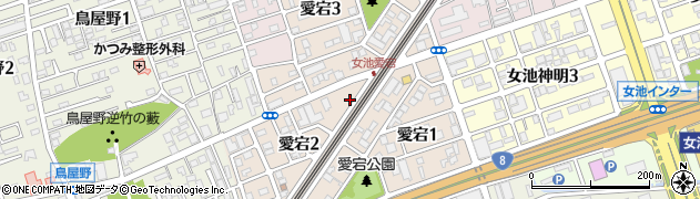 新潟県新潟市中央区愛宕周辺の地図