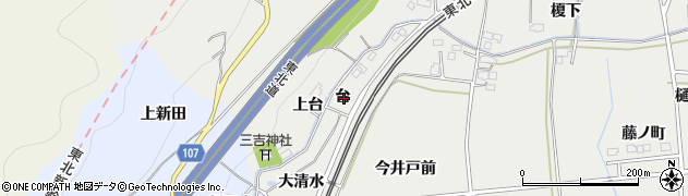 福島県伊達郡国見町石母田台周辺の地図