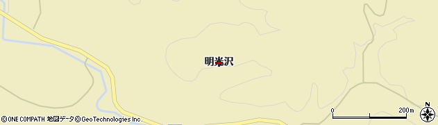宮城県丸森町（伊具郡）大内（明光沢）周辺の地図