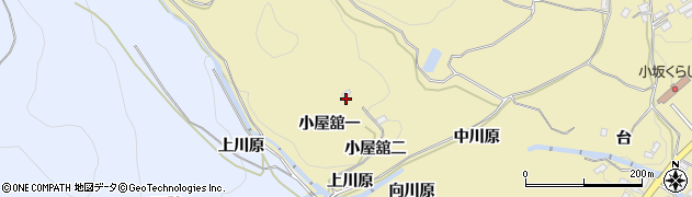 福島県国見町（伊達郡）小坂（小屋舘一）周辺の地図
