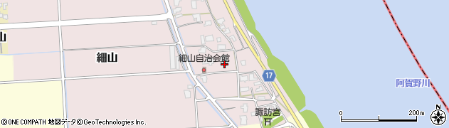 新潟県新潟市江南区細山周辺の地図