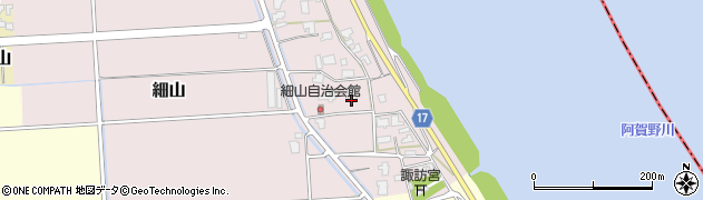 新潟県新潟市江南区細山周辺の地図