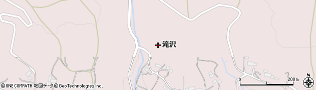 福島県伊達市梁川町五十沢滝沢周辺の地図